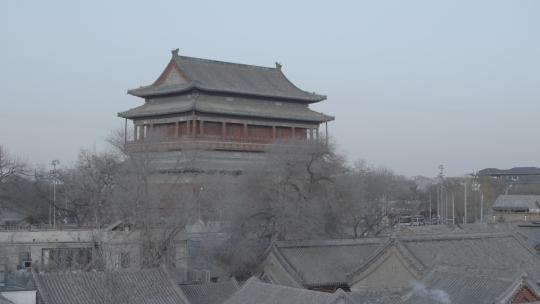 北京鼓楼中轴线四合院胡同传统民居古建筑
