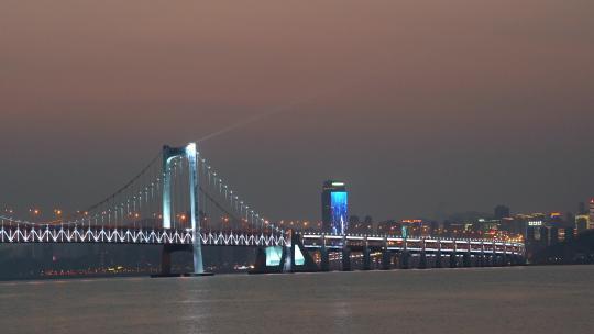 跨海大桥 大连 夜景 大连星海湾跨海大桥