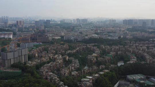 航拍深圳城市绿化
