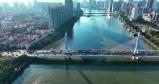 广州珠江城市风光海印大桥航拍车流2022年高清在线视频素材下载