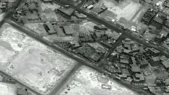 联军对叙利亚附近的伊斯兰国总部进行空袭