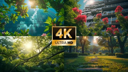 绿色城市碳中和生态城市节能减排低碳生活高清在线视频素材下载