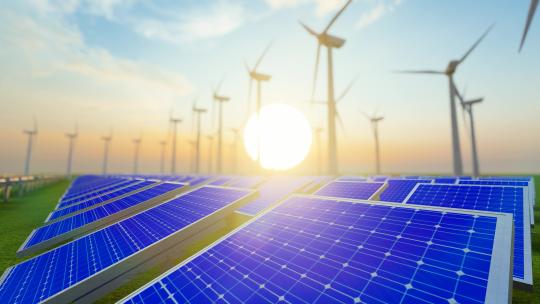 4K 碳中和节能减排新能源太阳能发电