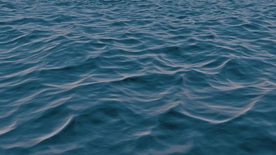 海面水波的慢镜头