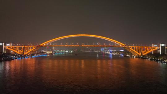 卢浦大桥夜景航拍合集