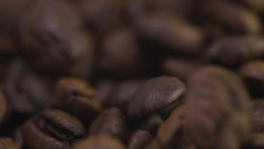 微距咖啡豆大特写实拍