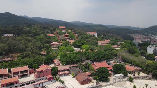 福建泉州少林寺古建筑航拍