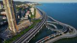 航拍演武大桥建筑景观高清在线视频素材下载