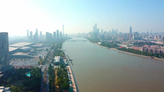 广州琶洲航拍4K视频素材模板下载