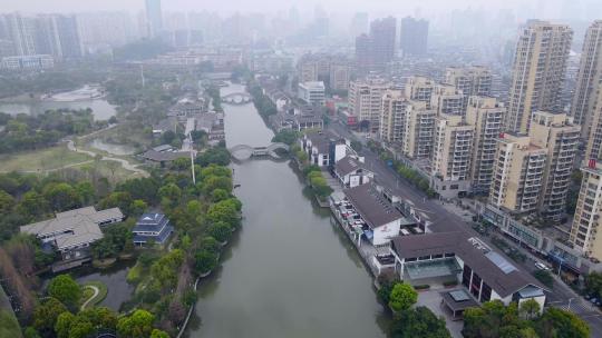 4k 航拍温州城市景观全景