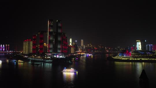 重庆渝中半岛航拍视频素材模板下载