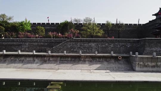 西安城市印迹-南门城墙边2视频素材模板下载