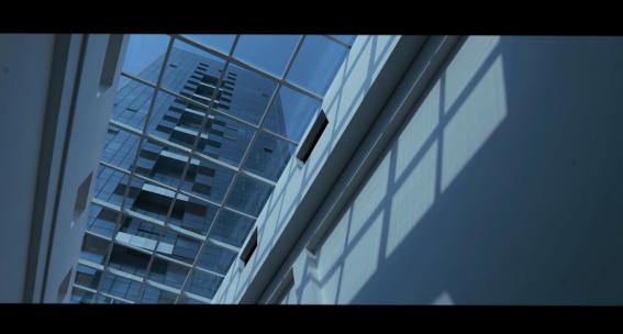 CBD商业区大楼窗户影子光影延时摄影高清在线视频素材下载