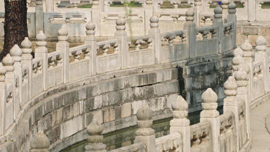 北京故宫博物院金水河护城河特写