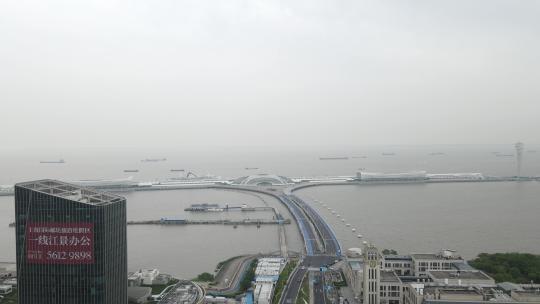 上海邮轮中心4K航拍原素材视频素材模板下载