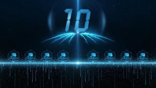 震撼蓝色手掌启动仪式AE模板