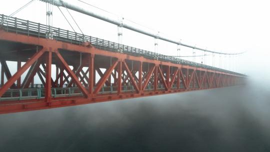 航拍湖南湘西矮寨大桥视频素材模板下载