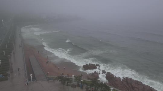 青岛第三海水浴场航拍