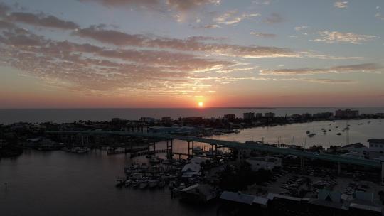 Sunset At Ft.迈尔斯海滩， FL视频素材模板下载