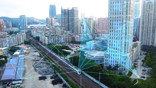 科技数字智慧城市交通5G时代互联AE模板