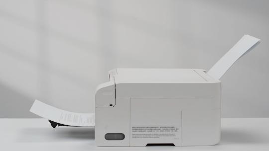打印机打印文件视频素材模板下载