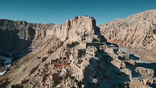 西藏旅游风光蓝天古格王朝遗址