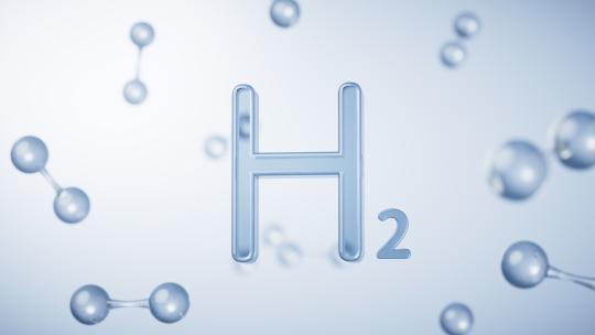氢气与分子新能源科技3D渲染