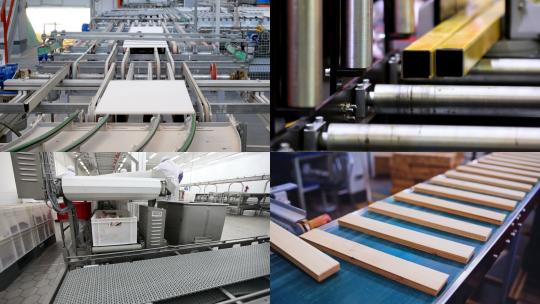 【合集】工业自动生产流水线处理木板