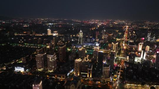 杭州西湖文化广场夜景