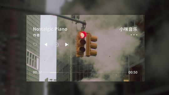 简约时尚音乐播放器AE模板