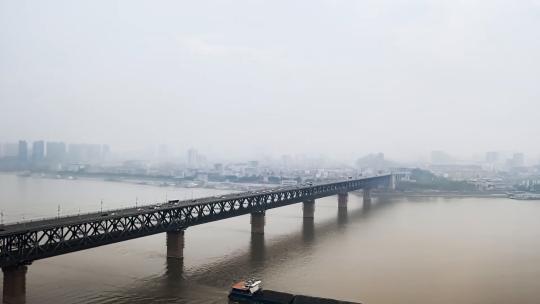 武汉长江大桥延时摄影视频素材模板下载