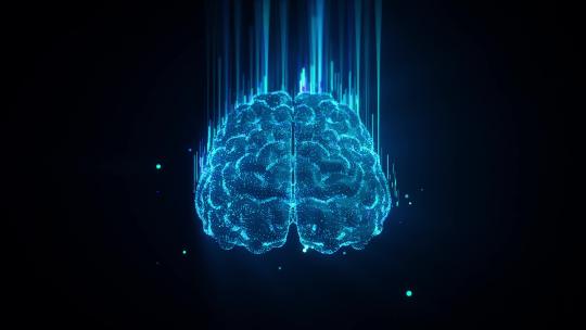 AI智能科技大脑扫描特效视频素材模板下载