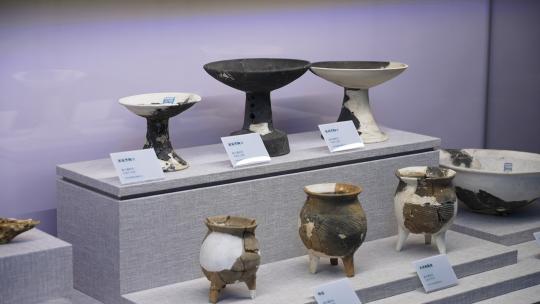 古代黑陶陶瓷 古董 文物 黑陶高清在线视频素材下载