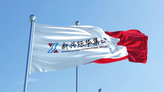 新兴际华集团有限公司旗帜视频素材模板下载
