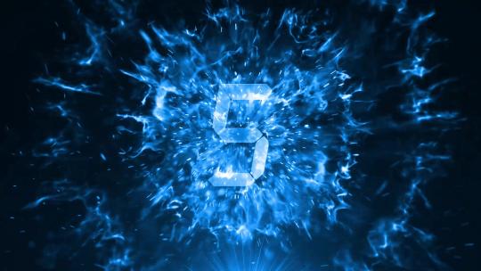 蓝色震撼倒计时龙年开场AE模板