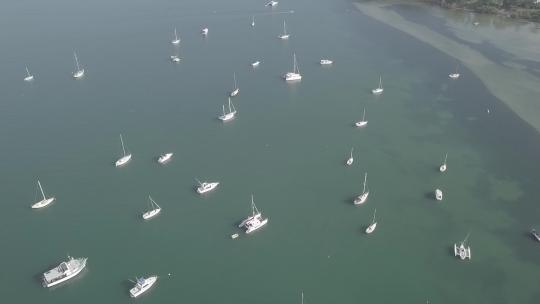 斯蒂芬斯港蝾螈湾船只视频素材模板下载