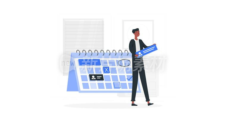 1-172日历日程计划节点里程碑