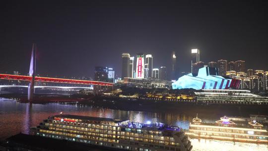 重庆邮轮夜景