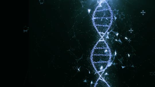 医疗人类基因螺旋 DNA 染色体背景视频4K