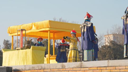 北京地坛庙会皇家仿清祭地仪式