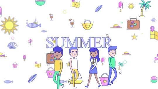 夏季图标里走动