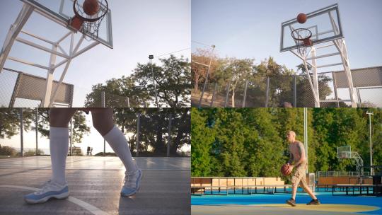 【合集】在室外打篮球视频素材模板下载