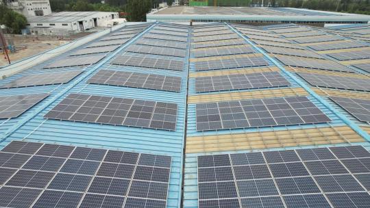 科技企业屋顶光伏太阳能发电