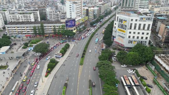 广西桂林城市风光交通航拍