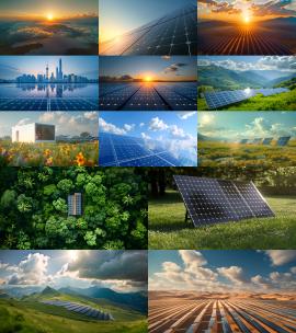 太阳能发电站新能源光伏发电双碳电力视频高清在线视频素材下载