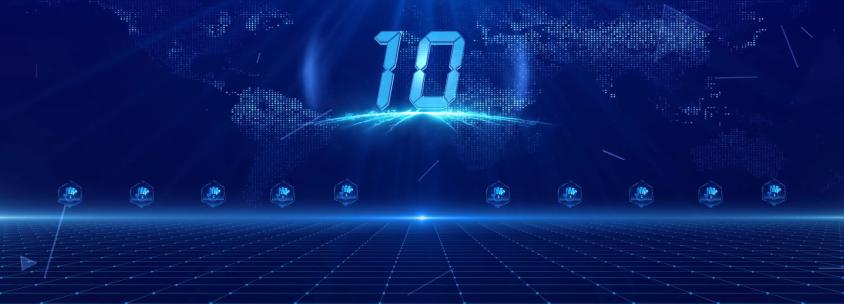 10手掌蓝色倒计时启动仪式AE模板