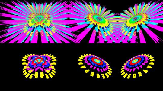 光环动画 HUD 圆环 科技彩色发光文字AE视频素材教程下载