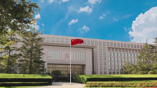 公安部 公安部办公大楼延时摄影