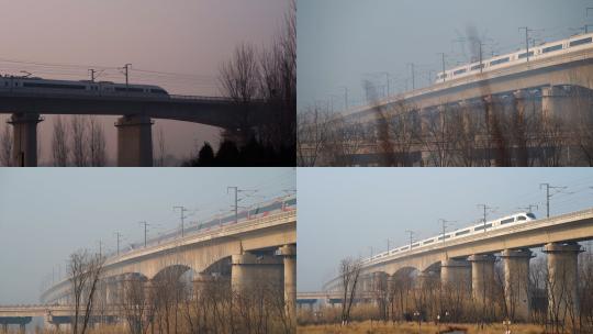 中国高铁动车高速行驶高清在线视频素材下载