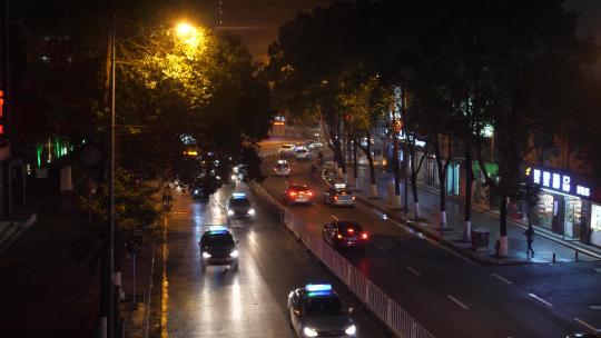 4k城市的夜晚街道生活气息视频素材模板下载